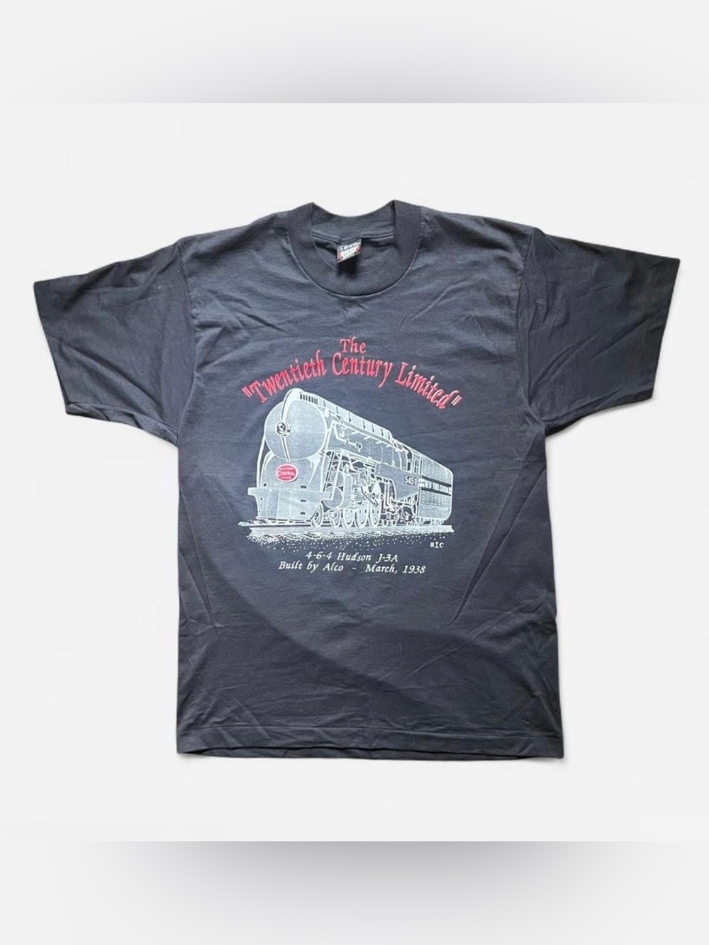 Vintage 80’s 90’s single stitch made in USA Screen Stars 50/50 🚂 T-shirt size L